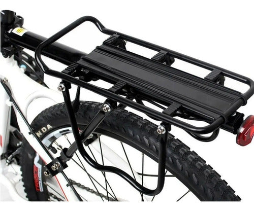 Floating Aluminum Frame Pack Holder for Bike with Elastic Straps by WKNS 1