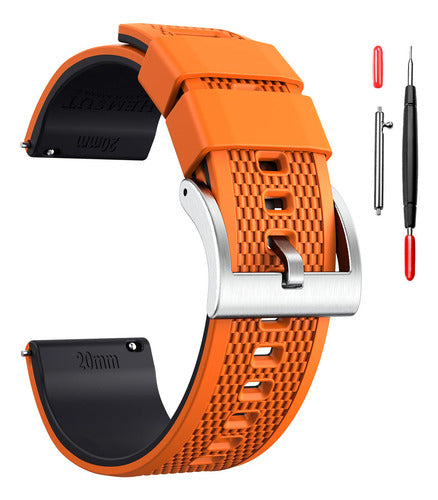 Hemsut Silicone Watch Bands, 0.709 in, 0.787 in 0