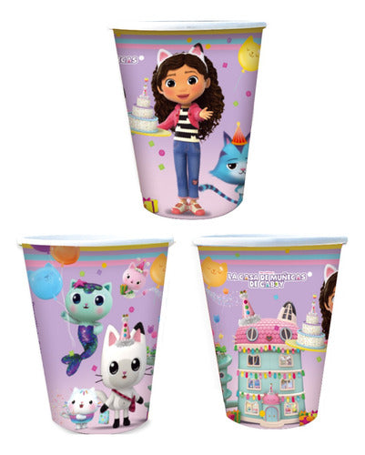 Disney Gabby Dollhouse Dollhouse Cups x 8 - Official Licensed Characters 0