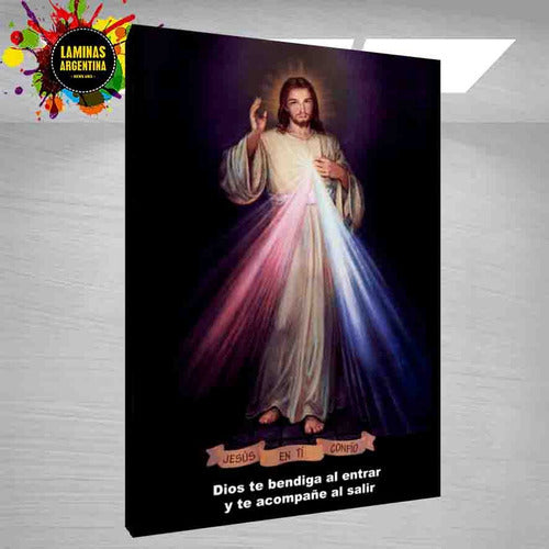 Laminas Argentina Jesus Jesucristo Lamina De Imágenes Religiosas De 70x100 Cm 4