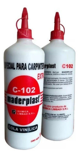 Maderplast Cola Vinilica C-102 Fuerte X 1 Kg Con Aplicador 0