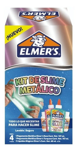 Elmer's Metallic Slime Kit X 4 Sticky Mass 0