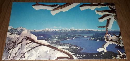 Postal Antigua Bariloche Vista Invernal Desde El Cerro Otto 0