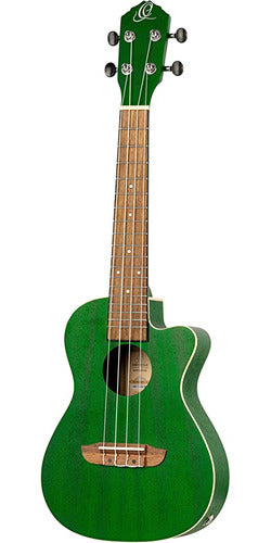 Ortega Guitars 4-String Earth Series Concert Acoustic/Electric Ukulele 2