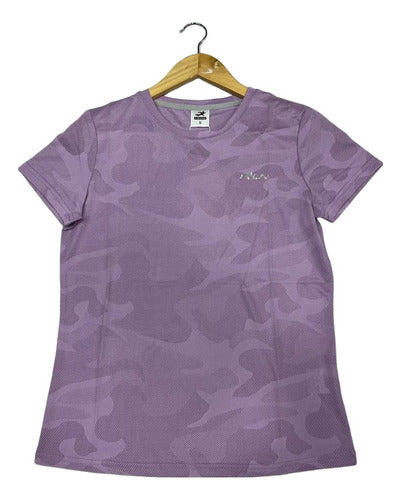 Women's Camouflage Sparkle Sports T-shirt by I Run 21