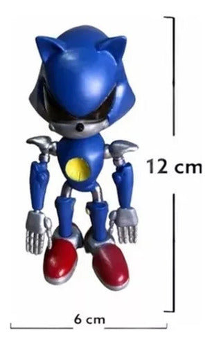 Sonic Muñeco Metal Sonic - Articulado 13 Cm Aprox Sonic X - Boom 3