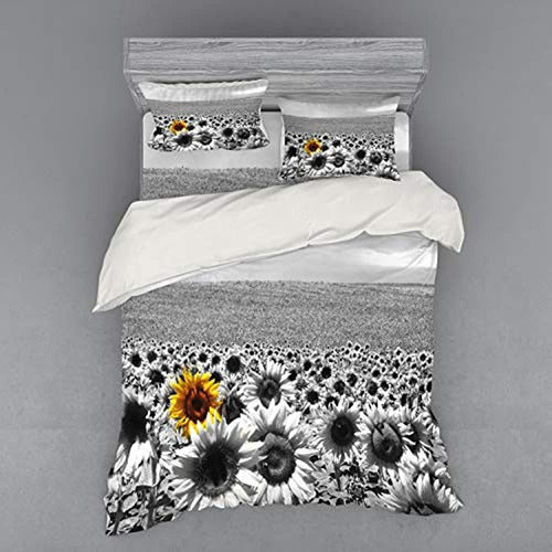 Juego De Funda Nórdica Moderna Lunarable, Campo De Girasoles 0