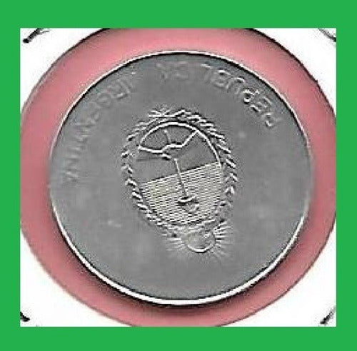 Moneda Argentina Error Giro 1000 Australes 1990 Palermo 0