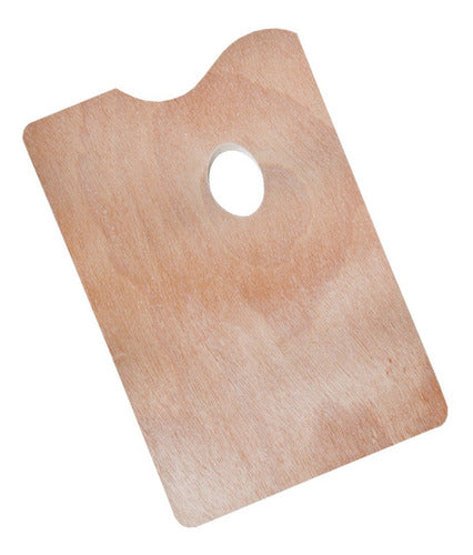 Paleta De Madera Sinoart Rectangular - Mosca 1