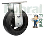 FUBRAL S.A. Reinforced Rubber Wheel Fixed Base 10 X 2 0