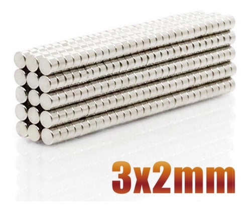 25 Imanes De Neodimio 3x2 Mm Super Potentes 1