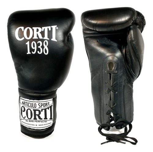 Corti Boxing Gloves 16 Oz Leather Kickboxing Professionals 0