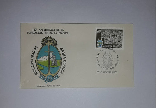 Sobre Primer Día Emisión 1978 Fundación Bahía Blanca 0