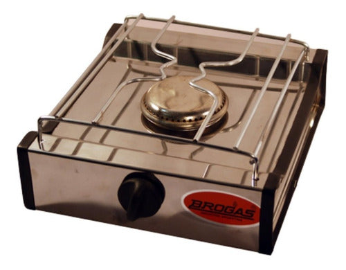 Brogas Stainless Steel Support Single Burner Cooktop 0