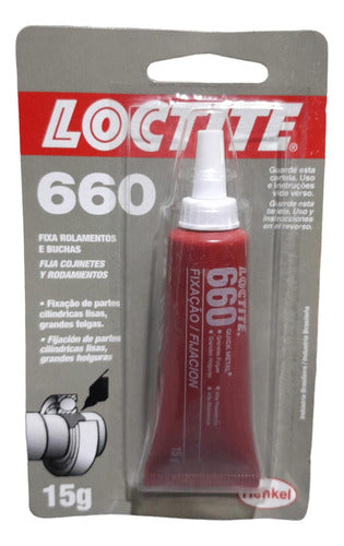 Loctite Fijador Cojinetes Rodamientos Alta Resistencia 660 0