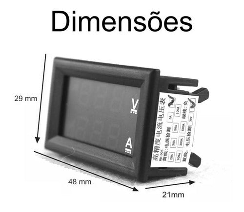 Volt Amperímetro Digital De Painel - Display Duplo 2