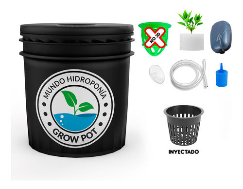 Dwc Hidroponia Grow Pot 20l Kit Inicial - Modelo Grow Shop 0