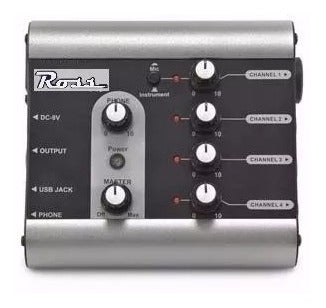 Ross Micro Mixer 4 Channels 1mic+3 Instr USB MX-4U 1