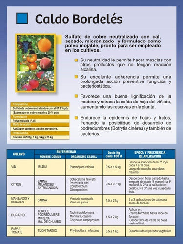 Fungicida De Amplio Espectro Caldo Bordelés Rinde  50 A 100l 1