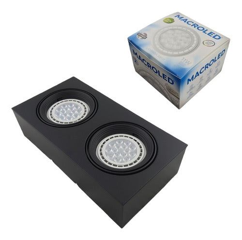 Nian Iluminacion Aplique Plafón Cardanico 2 Spots Mas 2 Lamparas Led Ar111 0