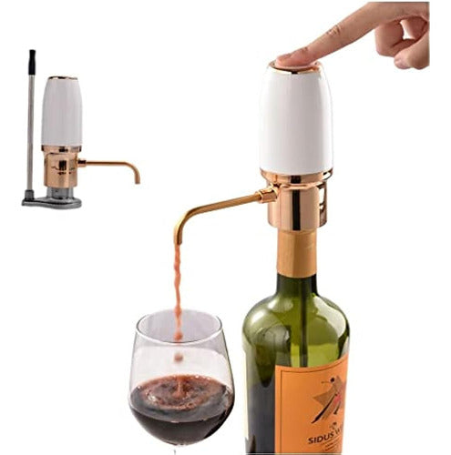 Synwong Aireador De Vino Eléctrico Vertedor, Decantador De V 0