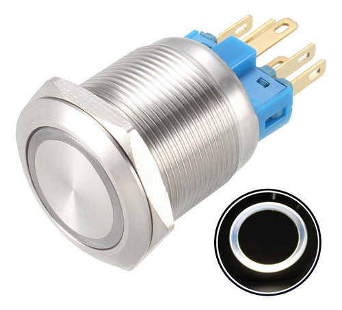 Metallic Flush Push Button 16mm LED 12-24V 11