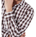 Men's Bensimon Slim Fit Cotton Long Sleeve Shirt Brown 2