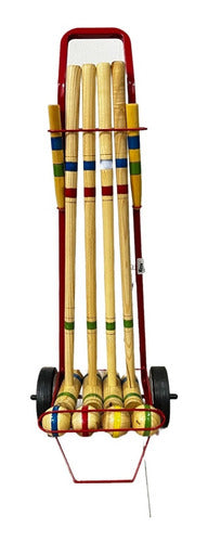 Tissus Croquet Set 72 cm with 4 Sticks 0