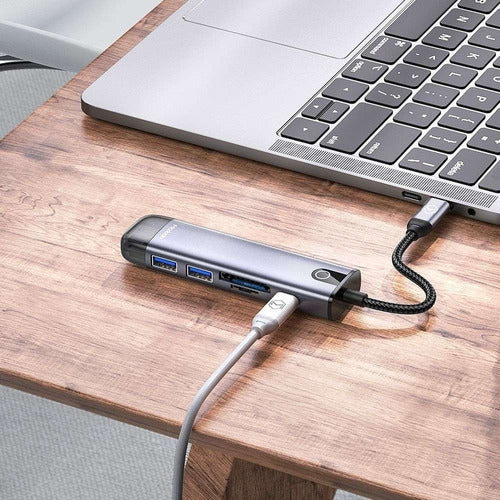 Adaptador Hub Usb-c Hdmi 4k Usb Macbook Pro Air 4