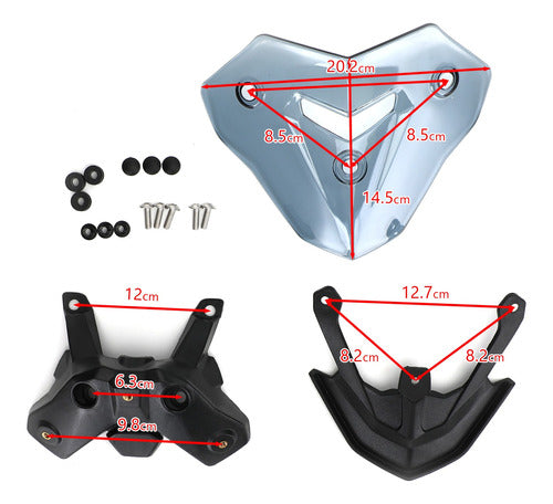 Pára-brisa De Motocicleta Para Defletores Cinza Bmw F900r 20 1