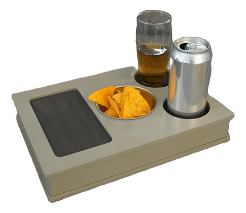 Bandeja Para Sofa Con Posavasos - Fendy - Priv2108 0