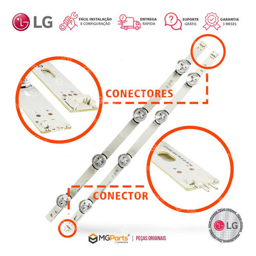 Kit Barras Led Original LG 42ly540s 42ly760h Agf78402101 1