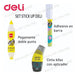 Deli Adhesive Set: Glue Stick + Double-Sided Tape + Dual Tip Vinyl Adhesive 1