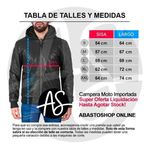 Moto Campera Hombre Con Piel Abrigo Urbana Cuero Pu Importada 2