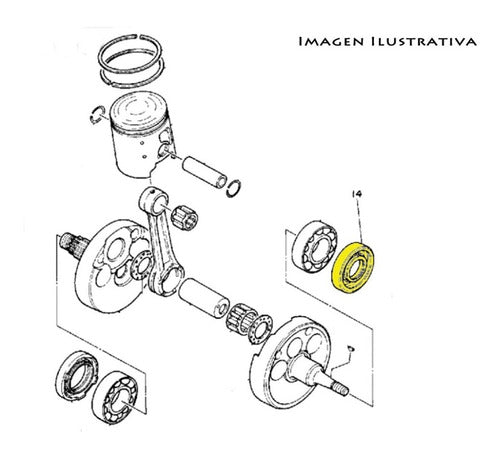 Yamaha Left Crankshaft Seal YZ 125 86 - 00 YZ 250 88 - 98 1