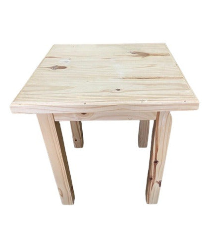 Diverso Solid Pine Wood Dining Table 70x70x80cm 0