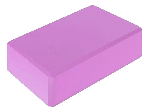 Fitnesas Yoga Brick - Stretching Block EVA PVC Imported Pilates 0