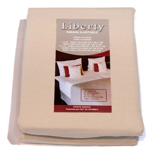 Liberty Adjustable Sheet 2 1/2 Plazas 160 Threads - 100% Cotton 3