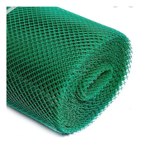 Cerramiento Tejido Malla Plastico Romboidal Ancho 1 Mt Verde 4