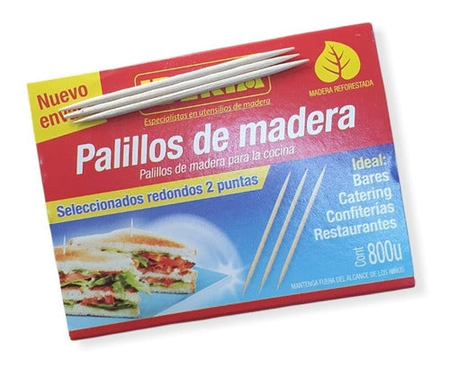 Iberia Wooden Toothpicks Bulk (6 Boxes X 800 Units) 0