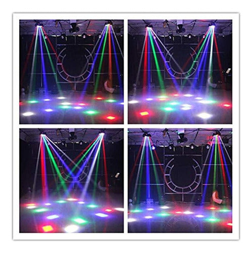 Spider Moving Head Light 8x10w Leds Beam Dj Lights Rgbw Soun 1