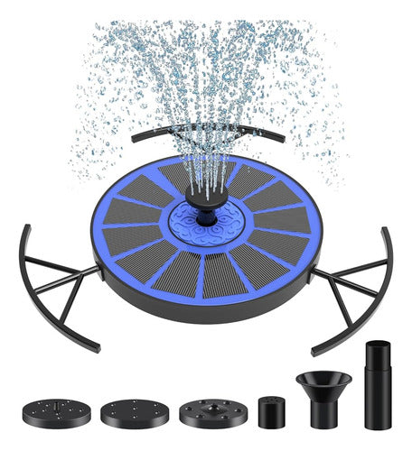 Clothclose Solar Fountain Pump - 2W Solar Water Fountain with 6 Nozzles 0