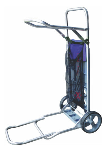 Folding Beach Table Cart Portable Aluminum Chair Cooler Holder Botafogo 0