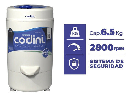 Codini Secarropas AD61 Advance 6.5kg 2800RPM - Code 00861 1