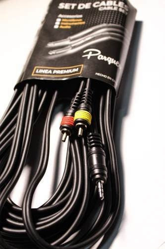 Cable Parquer Rca Macho A Mini Plug Stereo 6 Metros Cuota 1