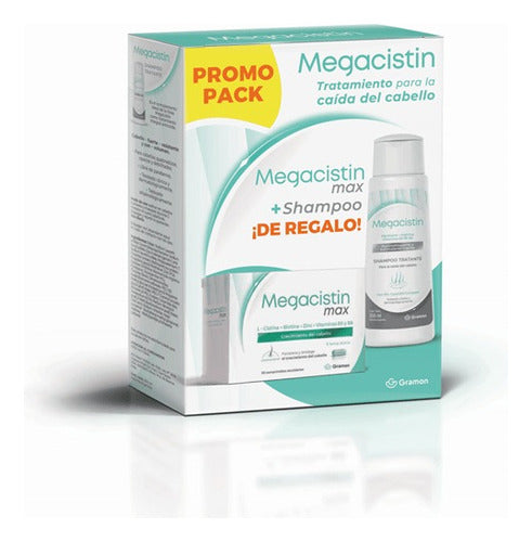 Megacistin Pack Megacistin Max Capsules X 30 + Shampoo 200ml 0