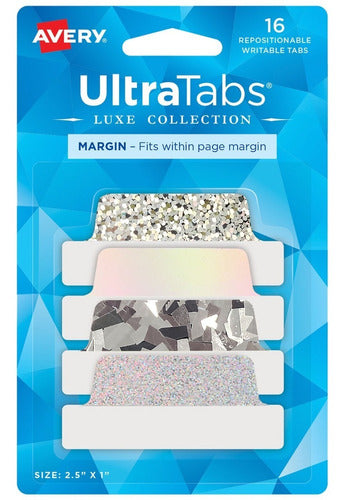 Avery Ultra Tabs Luxe Glitter Repositionable X16 Units 1