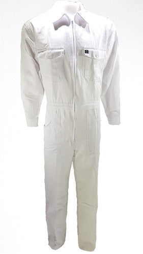 White Work Coverall Linco with Heavy Duty Clasp Size 60 to 70 1