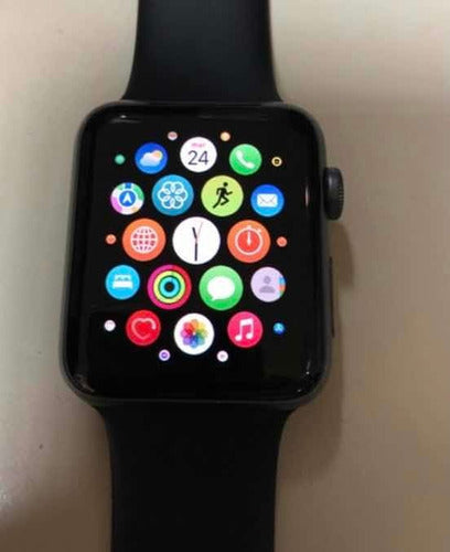 Apple Watch S-3 De 42mm Cargador Y 2 Pulseras  Vendo P/viaje 0