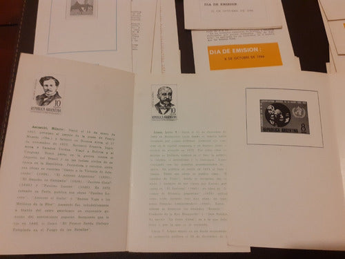 Lote 14 Avisos De Emisión Sin Estampilla. Año 1966 0